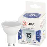 LED MR16-15W-860-GU10  Лампа светодиодная ЭРА STD LED MR16-15W-860-GU10 15Вт софит холодный белый свет GU10