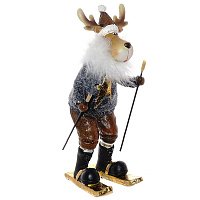 721101 Фигурка декоративная  Олень  L8 W6 5 H18 5 см  (б/инд.уп)