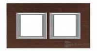 BT Axolute Венге Рамка 2+2 мод прямоугольная (надпись горизонтально)