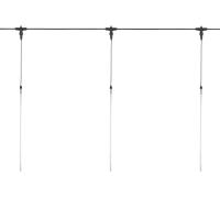 Гирлянда Тающие сосульки комплект 10 шт. х 50см, шаг 100см, 600 LED ТЕПЛЫЙ БЕЛЫЙ, черный каучук, IP67, 24В, соединяется NEON-NIGHT