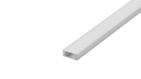 Накладной алюминиевый профиль, 17,4х7х2000мм. В комплекте матовый экран, 4 торцевые заглушки, 4 крепежа, белый RAL9003