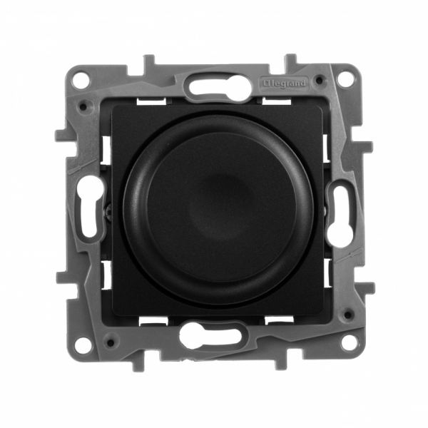 Legrand Etika Антрацит Светорегулятор поворотный  300Вт  без нейтрали