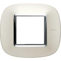 BT Axolute Матовое серебро Рамка 2 мод эллипс