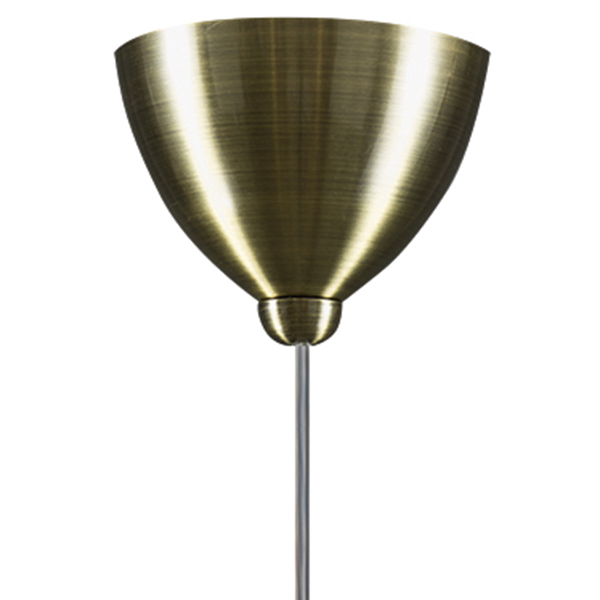 813021 Подвес GLOBO 1х40W E14 electroplating bronze/white