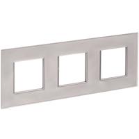SKANDY Рамка 3-местная SK-F23Sh стекло шампань IEK
