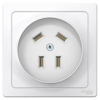 BLANCA С/У РОЗЕТКА СИЛОВАЯ 3К+З, 32А, 440В, БЕЛЫЙ