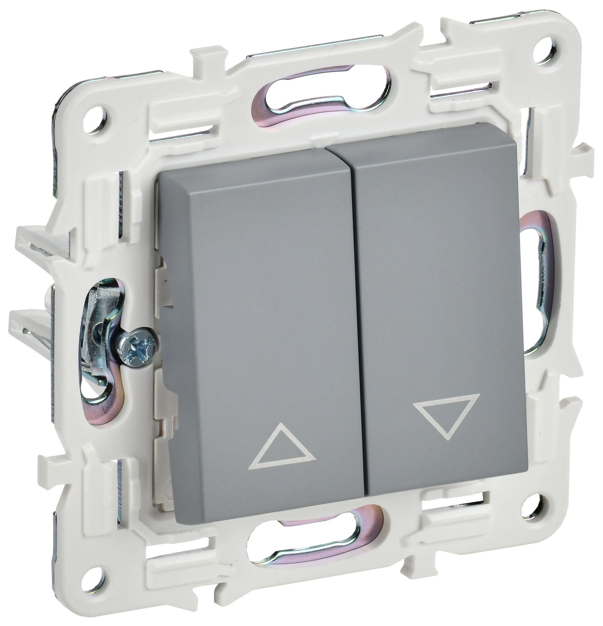 SKANDY Выключатель жалюзи 10А SK-V12Gr серый IEK