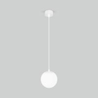 Светильник садово-парковый со стеклянным плафоном Sfera H 35158/H белый