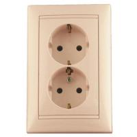 Legrand Valena Крем Розетка 2-ая с/з литая