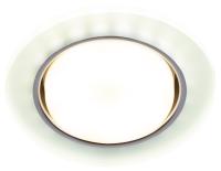 Встраиваемый светильник со светодиодной подсветкой ЭРА DK LD51 FR GX53 белый матовый