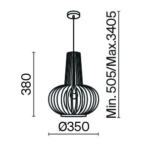 Подвесной светильник Maytoni MOD193PL-01W1