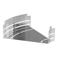 Угол горизонтальный изменяемый 0-45 градусов Стандарт INOX (AISI 304) 300х100 Промрукав