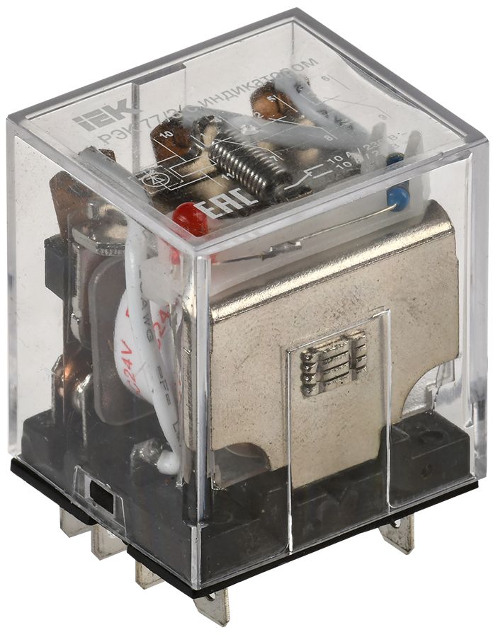 Реле промежуточное РЭК77/3(LY3) с индикацией 10А 24В DC IEK