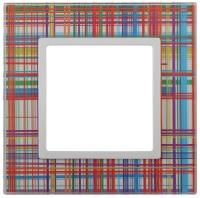 14-5101-00 ЭРА Рамка на 1 пост, стекло, Эра Elegance, прозрачный+бел (10/50/1800)