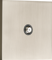 Спутниковая розетка SAT 1 Вых.: 950-2400 МГц, (F-разъём), никель, серия N96