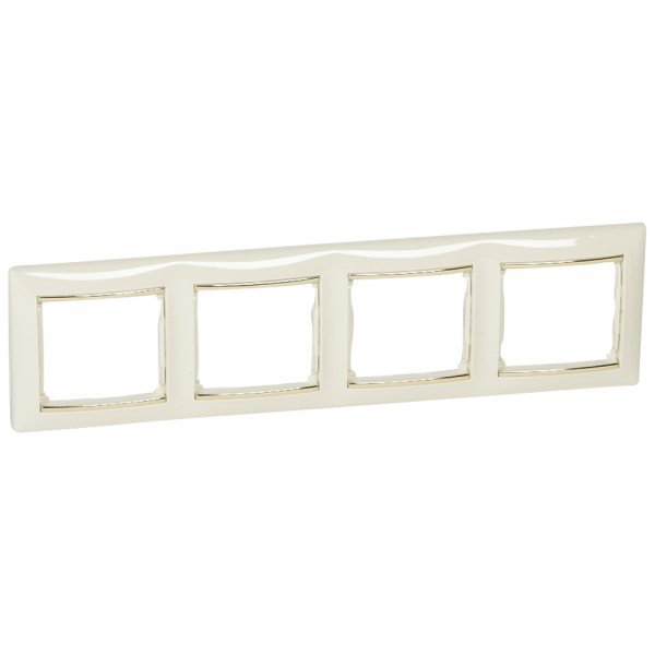 Legrand Valena Крем/Золото Рамка 4-ая горизонт.