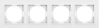 Рамка 4-я, Wave матовый белый, серия A07