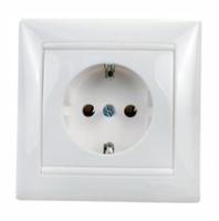 Legrand Valena Бел Розетка 1-ая с/з литая