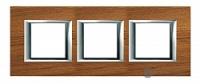 BT Axolute Тиковое дерево Рамка 2+2+2 мод прямоугольная (надпись горизонтально)