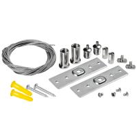 509170 Подвес д/накладного трека UNO АЛЮМИНИЙ/ЧЕРНЫЙ