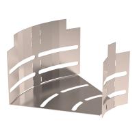 Угол горизонтальный изменяемый 0-45 градусов Стандарт INOX (AISI 409) 150х100 Промрукав