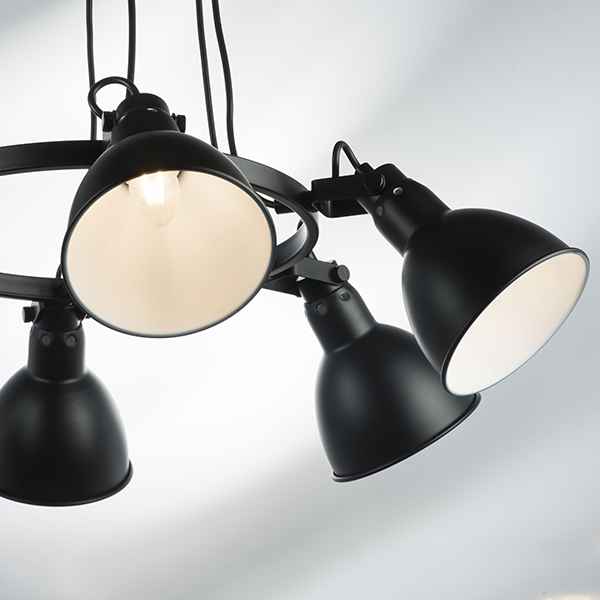 761167 Люстра ACROBATA 6х40W E14 ЧЕРНЫЙ