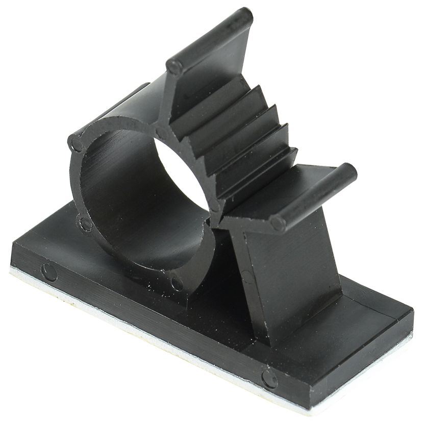 Клипса самоклеящаяся КС-15 черная (24шт) IEK