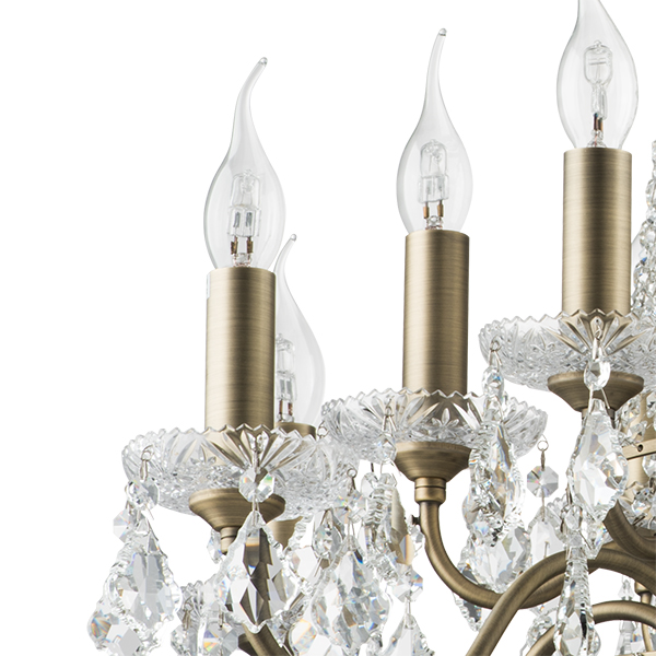 700161 Люстра подвесная CLASSIC 16х60W E14 БРОНЗА