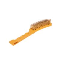 Щетка по металлу с пластиковой ручкой, 5 рядов, 260мм KRANZ