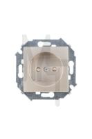 Розетка 2P  16А  250В  винтовой зажим  шампань