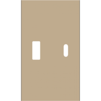 USB+type с накладкой 2-ух модульная (ШАМПАНЬ МАТОВЫЙ) MEITON ACH12C