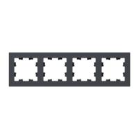 4 - местная рамка, графит, пластик Эпика EKF