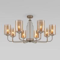 Потолочная люстра со стеклянными плафонами 60138/8 перламутровое золото