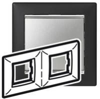 Legrand Valena Ноктюрн/Серебро Рамка 2-ая горизонт.