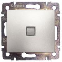 Legrand Valena Алюминий Выключатель 1-клавишный с подсветкой