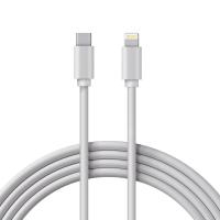 Кабель Lightning – Type-C 3A, 1м, ПВХ, белый REXANT