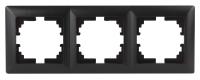 Рамка для розеток и выключателей Intro Solo 4-503-05 на 3 поста, СУ, Solo, антрацит