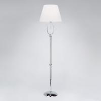 Напольный светильник с тканевым абажуром 01056/1 хром