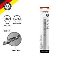 Сверло по металлу 12х151х101мм «Стандарт+» (P6M5 M-2) DIN 338, 1 шт. в блистере KRANZ