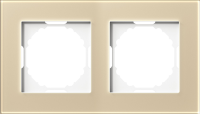 Рамка 2-я, Natural стекло шампань, серия A07