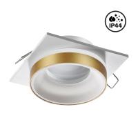 370787 SPOT NT21 334 белый/золото Светильник встраиваемый влагозащищенный GU10 9W 220V WATER