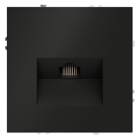 Розетка компьютерная встраиваемая VOLTUM S70 RJ45 кат.6, (черный матовый)