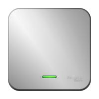 BLANCA О/У 1-клавишный ВЫКЛЮЧАТЕЛЬ (сх.1) с подсв., 10А, 250В, АЛЮМИНИЙ