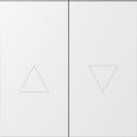 Клавиша 2-я со стрелками для жалюзи, матовый белый, серия S08