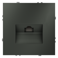 Розетка компьютерная встраиваемая VOLTUM S70 RJ45 кат.6, (титан)