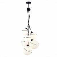 SLE103143-06 Светильник подвесной Черный/Белый E27 6*60W SATTURO