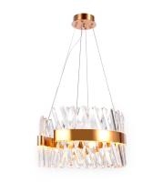 TR5309 GD/CL золото/прозрачный 100W D500*750 (Без ПДУ) Хрустальный подвесной светодиодный светильник