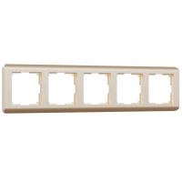 Рамка на 5 постов (шампань) W0052111