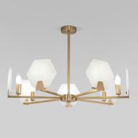 Потолочный светильник с рассеивателем из алибастра 60158/7 латунь