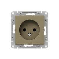 Механизм розетки, 16А, без заземления, без шторок, шампань Эпика EKF